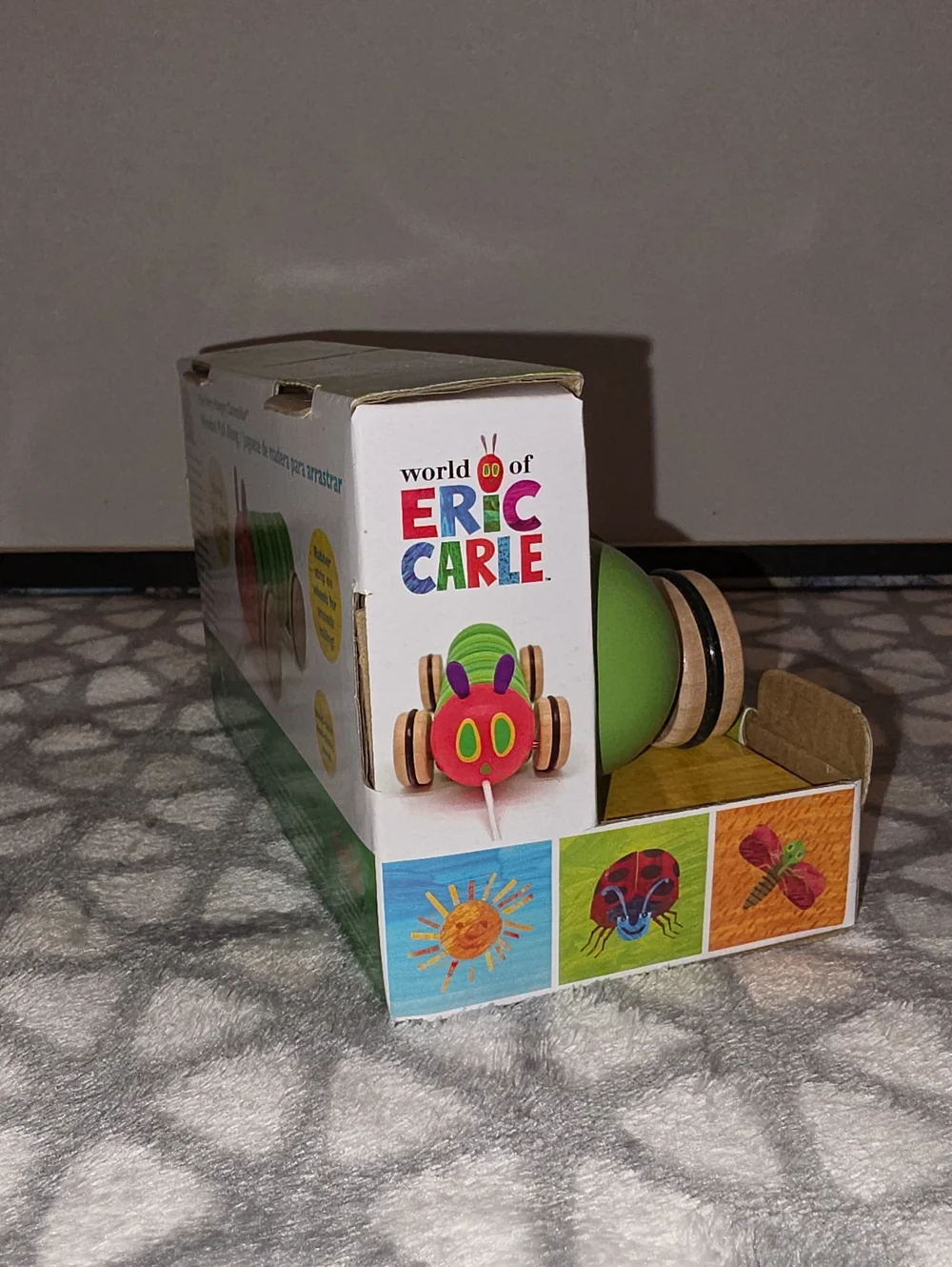The Very Hungry Caterpillar Wooden Pull Along Toy • Eric Carle • 12+ month • New